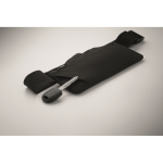 Laufgürteltasche aus RPET-Polyester 600D mit Reißverschluss farbe schwarz sechstes Detailbild