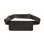 Laufgürteltasche aus RPET-Polyester 600D mit Reißverschluss farbe schwarz siebte Ansicht