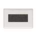 Rechteckiger magnetischer Acryl-Bilderrahmen für den Kühlschrank farbe transparent dritte Ansicht