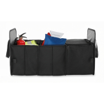 Faltbarer Auto-Organizer aus RPET-Polyester 600D farbe schwarz