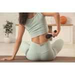 Massagepistole mit 2 Geschwindigkeiten und 1200mAh-Akku in Tasche farbe schwarz Stimmungsbild