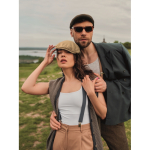 Flache Schiebermütze aus Polyester mit Metallschnalle 335 g/m² farbe khaki Stimmungsbild zweite Ansicht