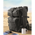 Großer RPET-Reiserucksack mit mehreren Fächern 15'' farbe schwarz Stimmungsbild