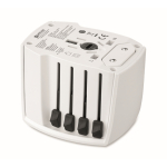 Kompakter Reiseadapter 30 W mit USB-A und USB-C farbe weiß dritte Ansicht