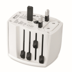 Kompakter Reiseadapter 30 W mit USB-A und USB-C farbe weiß fünfte Ansicht