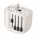 Kompakter Reiseadapter 30 W mit USB-A und USB-C farbe weiß siebte Ansicht