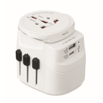 Universaladapter mit USB-A- und USB-C-Anschlüssen 20W farbe weiß