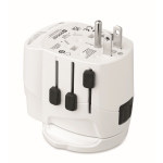 Universaladapter mit USB-A- und USB-C-Anschlüssen 20W farbe weiß sechste Ansicht