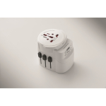 Universaladapter mit USB-A- und USB-C-Anschlüssen 20W farbe weiß achtes Detailbild