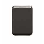 Magnetischer Kartenhalter aus PU-Kunstleder für 3 Karten farbe schwarz sechste Ansicht