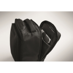 Trolley-Rucksack aus RPET-Polyester 290T mit 3 Taschen 15'' farbe schwarz siebtes Detailbild