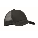 Trucker-Cap aus Baumwolle und Mesh, 5-Panel, 250 g/m² farbe schwarz