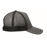 Trucker-Cap aus Baumwolle und Mesh, 5-Panel, 250 g/m² farbe dunkelgrau vierte Ansicht