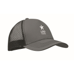 Trucker-Cap aus Baumwolle und Mesh, 5-Panel, 250 g/m² farbe dunkelgrau Hauptansicht