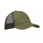 Trucker-Cap aus Baumwolle und Mesh, 5-Panel, 250 g/m² farbe militärgrün