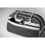 Klassische Vintage-Sporttasche aus Kunstleder 21,5L farbe schwarz fünftes Detailbild