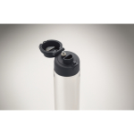 RPET-Flasche mit 2 in 1 Strohhalm und auslaufsicherem Tragegriff 700 ml farbe marineblau siebtes Detailbild