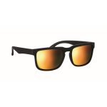 UV400-Sonnenbrille mit verspiegelten Gläsern und matter Fassung farbe orange