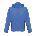 Softshelljacke aus recyceltem Polyester mit Kapuze SOL'S farbe köngisblau dritte Ansicht