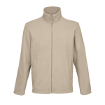 Unisex-Mikrofleecejacke mit Reißverschluss und Taschen SOL'S farbe beige