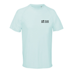 Atmungsaktives T-Shirt aus recyceltem Polyester SOL'S farbe verwaschenes blau Ansicht mit Druckbereich
