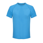 Atmungsaktives T-Shirt aus recyceltem Polyester SOL'S farbe cyan-blau