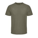 Atmungsaktives T-Shirt aus recyceltem Polyester SOL'S farbe militärgrün
