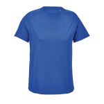 Atmungsaktives Damen-T-Shirt aus recyceltem Polyester SOL'S farbe köngisblau dritte Ansicht