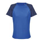 Atmungsaktives Damen-T-Shirt aus recyceltem Polyester SOL'S farbe dunkelblau mamoriert