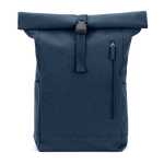 Rolltop-Rucksack mit oberem Verschluss und Taschen 17L 380 g/m² farbe blau zweite Ansicht
