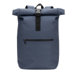 Rolltop-Laptop-Rucksack aus Kunstleder 15 L 16” farbe blau zweite Ansicht