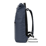 Rolltop-Laptop-Rucksack aus Kunstleder 15 L 16” farbe blau fünfte Ansicht