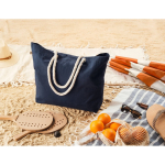 Strandtasche aus recycelter Baumwolle mit langen Henkeln 220 g/m2 Stimmungsbild