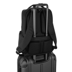 Wasserabweisender Organizer-Rucksack mit Taschen 23 L 17,3” farbe schwarz sechste Ansicht
