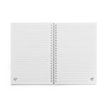 A5-Notizbuch mit flexiblem Einband aus Recyclingpapier, linierte Seiten