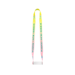 Lanyard mit Becherhalter, hergestellt in Europa, für Sublimation 20x920 mm farbe weiß Ansicht mit Logo 1