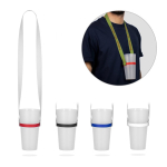 Polyester-Lanyard für Sublimation mit Silikon-Becherhalter 2cm Ansicht in vielen Farben