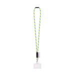 Rundkordel-Lanyard, in Europa hergestellt, mit Standardkarabiner farbe dunkelgelb