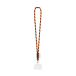 Rundkordel-Lanyard, in Europa hergestellt, mit Standardkarabiner farbe dunkelorange