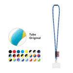 Rundkordel-Lanyard, in Europa hergestellt, mit Standardkarabiner Ansicht in vielen Farben