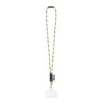 Rundkordel-Lanyard, in Europa hergestellt, mit Standardkarabiner Ansicht mit Druckbereich