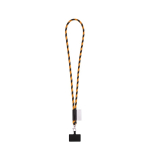 Rundkordel-Lanyard mit Karabiner und Handyhalterung 6,5 x 4,1 cm farbe orange