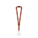Lanyard aus recyceltem Polyester mit Karabiner und Ausweishalter 2 cm Ansicht in vielen Farben