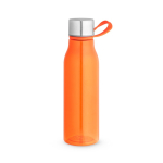 Glänzende, durchscheinende Eco-Trinkflasche mit auslaufsicherem Verschluss 590 ml farbe orange zweite Ansicht
