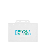 Robuster Kartenhalter für Plastikkarten, leicht und langlebig 8,6x5,4cm Ansicht mit Druckbereich