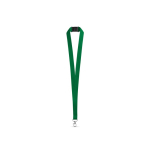 Polyester-Lanyard mit Metallkarabiner und Sicherheitsverschluss 2 cm farbe grün