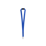Polyester-Lanyard mit Metallkarabiner und Sicherheitsverschluss 2 cm farbe köngisblau