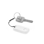 Bluetooth-Schlüsselanhänger-Tracker aus recyceltem Kunststoff 25 m farbe weiß