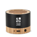 Tragbarer Lautsprecher aus recyceltem Aluminium mit Freisprechfunktion 3W Ansicht mit Druckbereich