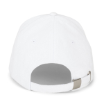 5-Panel-Cap aus gebürsteter Baumwolle mit Metallschnalle 260 g/m² farbe weiß dritte Ansicht